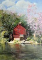 Rustic Landscapes - Harpers Mill - Acrylic On Canvas